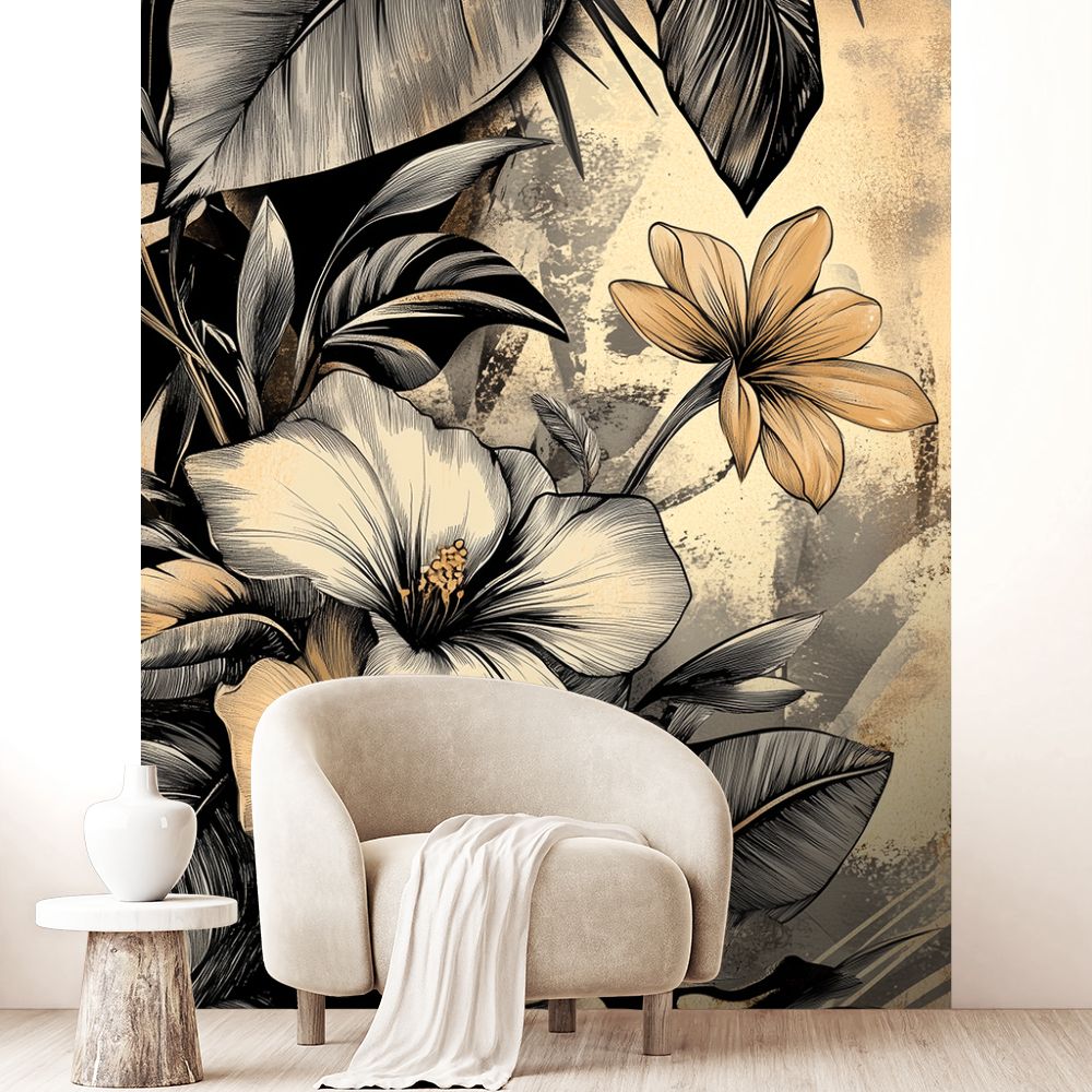 Papier peint "Élégance botanique"