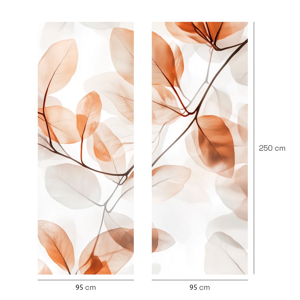 Papier peint "Feuilles délicates"