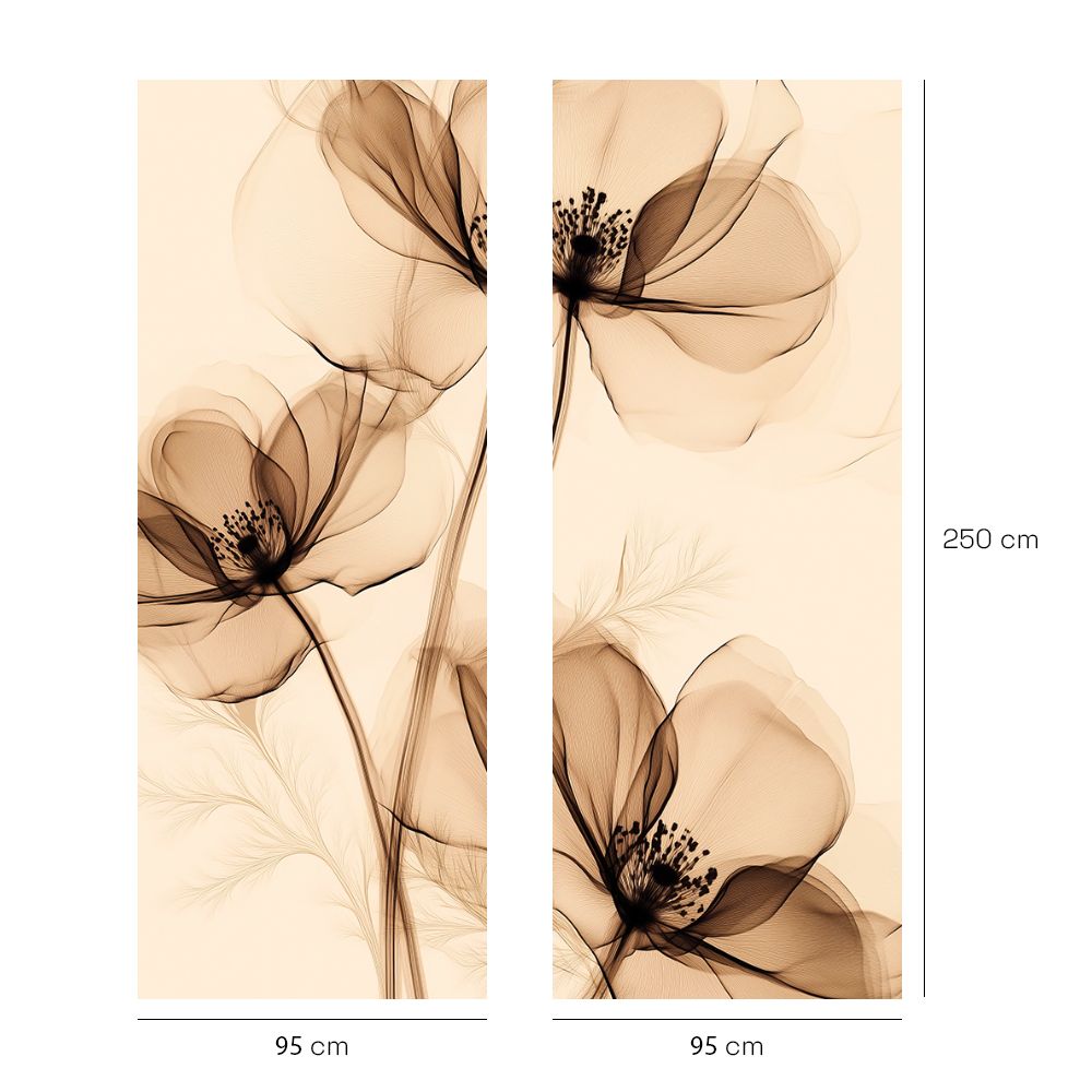 Papier peint "Fleurs délicates"