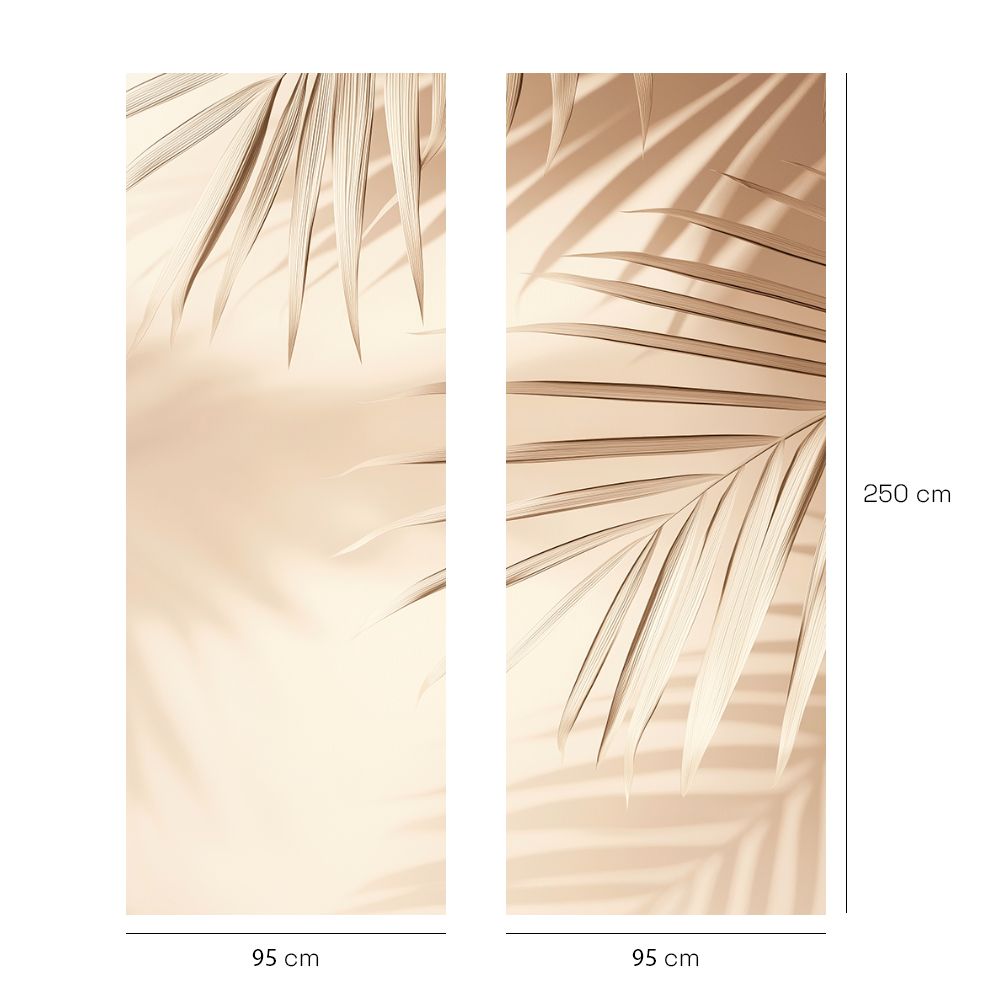 Papier peint "Ombres de palmiers"