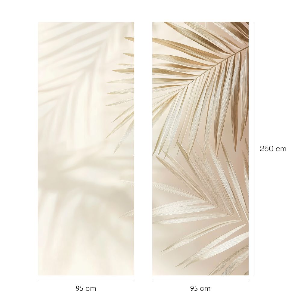 Papier peint "Feuilles apaisantes"