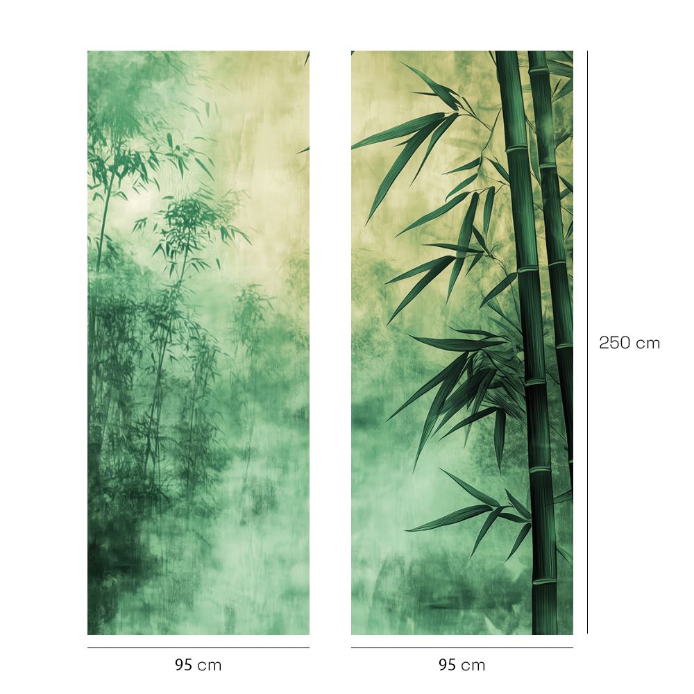 Papier peint "Bambous apaisants"