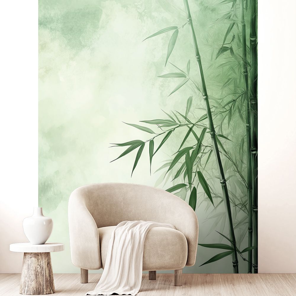 Papier peint "Bambou naturel"