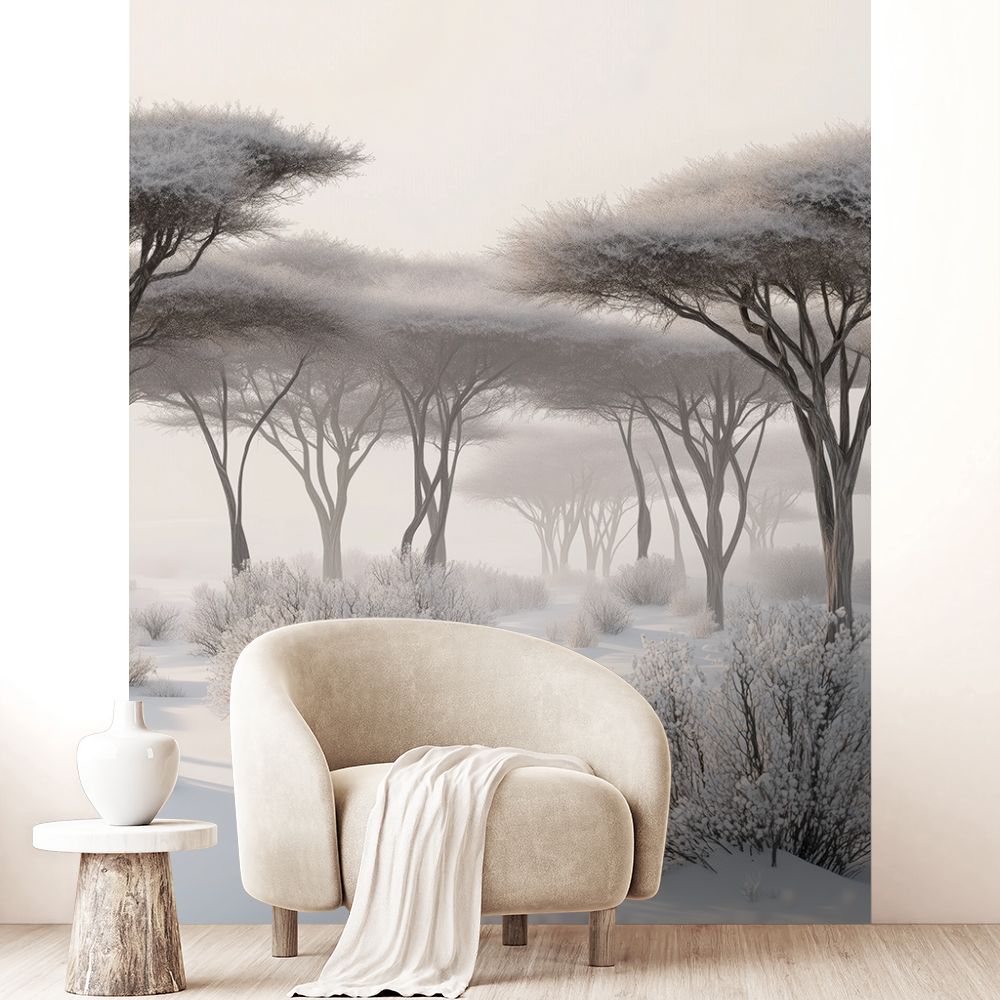 Papier peint "Paysage hivernal paisible"