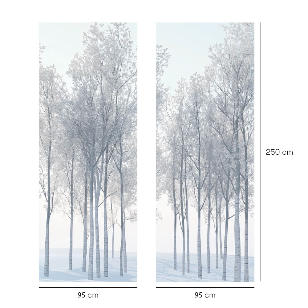 Papier peint "Scène sereine hivernale"