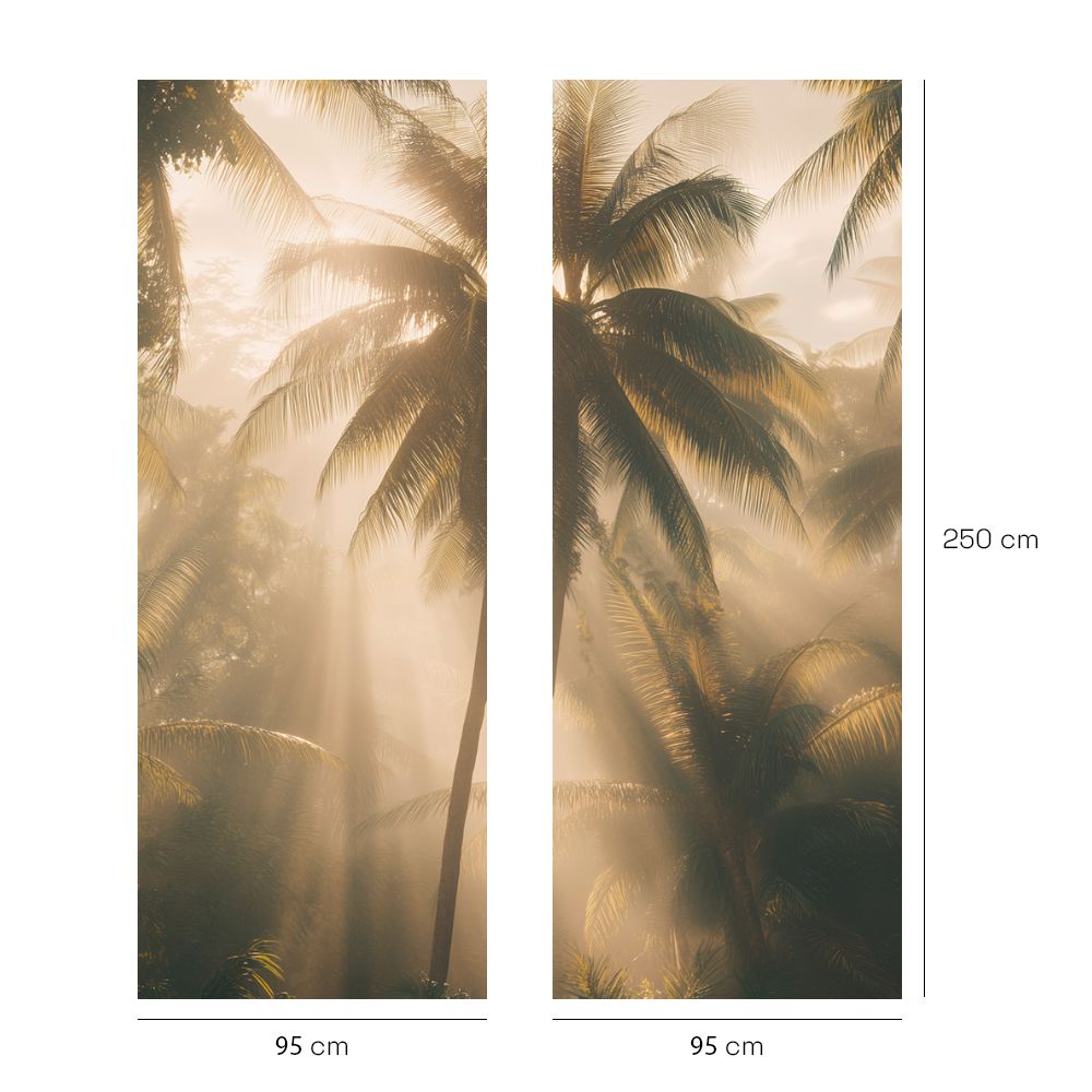 Papier peint "Forêt tropicale apaisante"