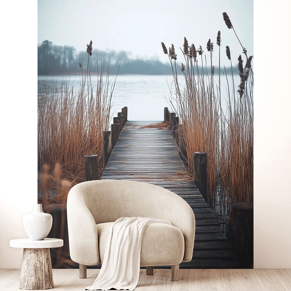 Papier peint "Passerelle tranquille"