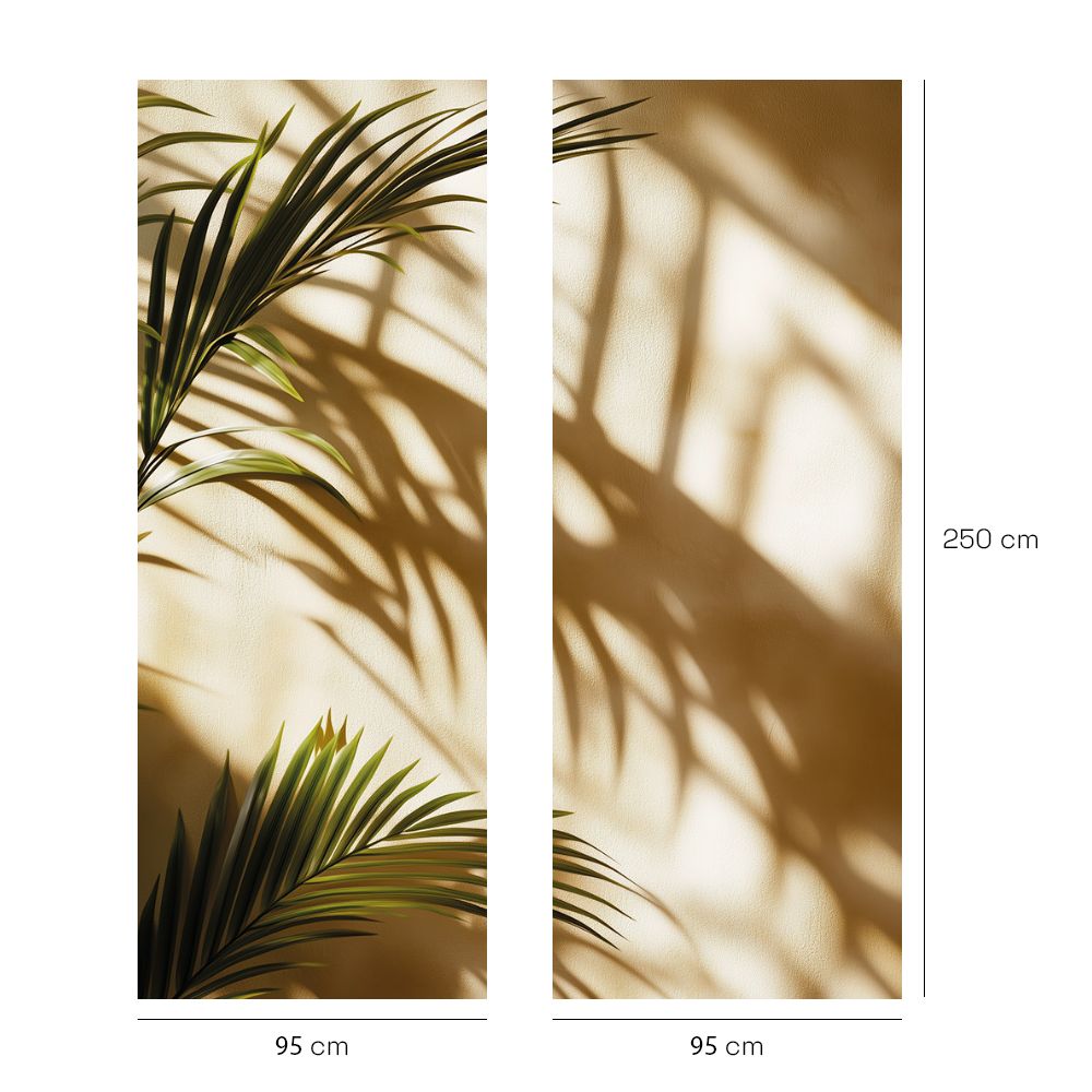 Papier peint "Ombres de feuilles"