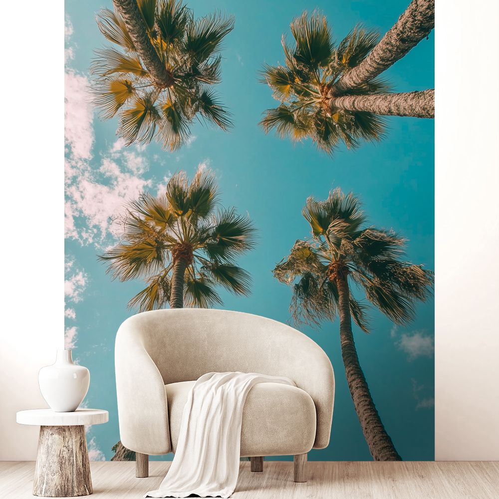 Papier peint "Palmiers ensoleillés"