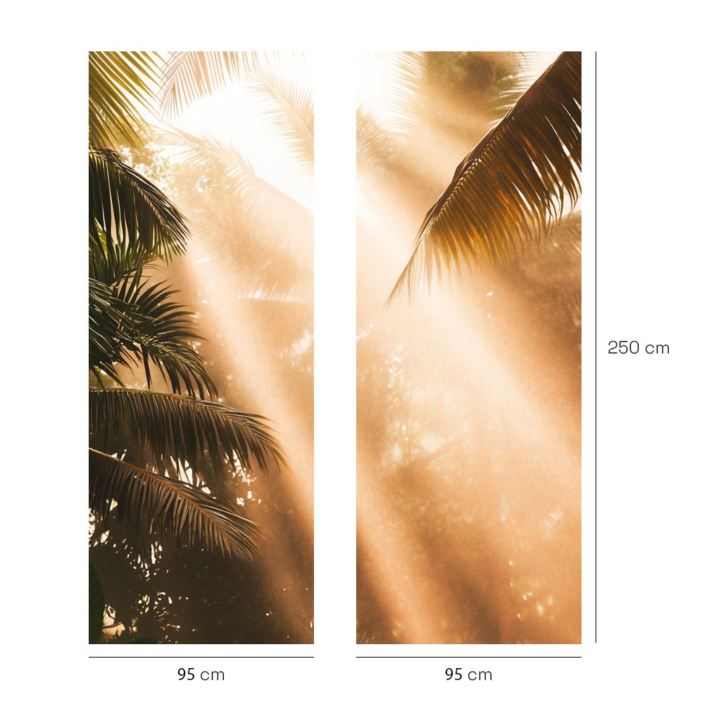 Papier peint "Lumière tropicale douce"