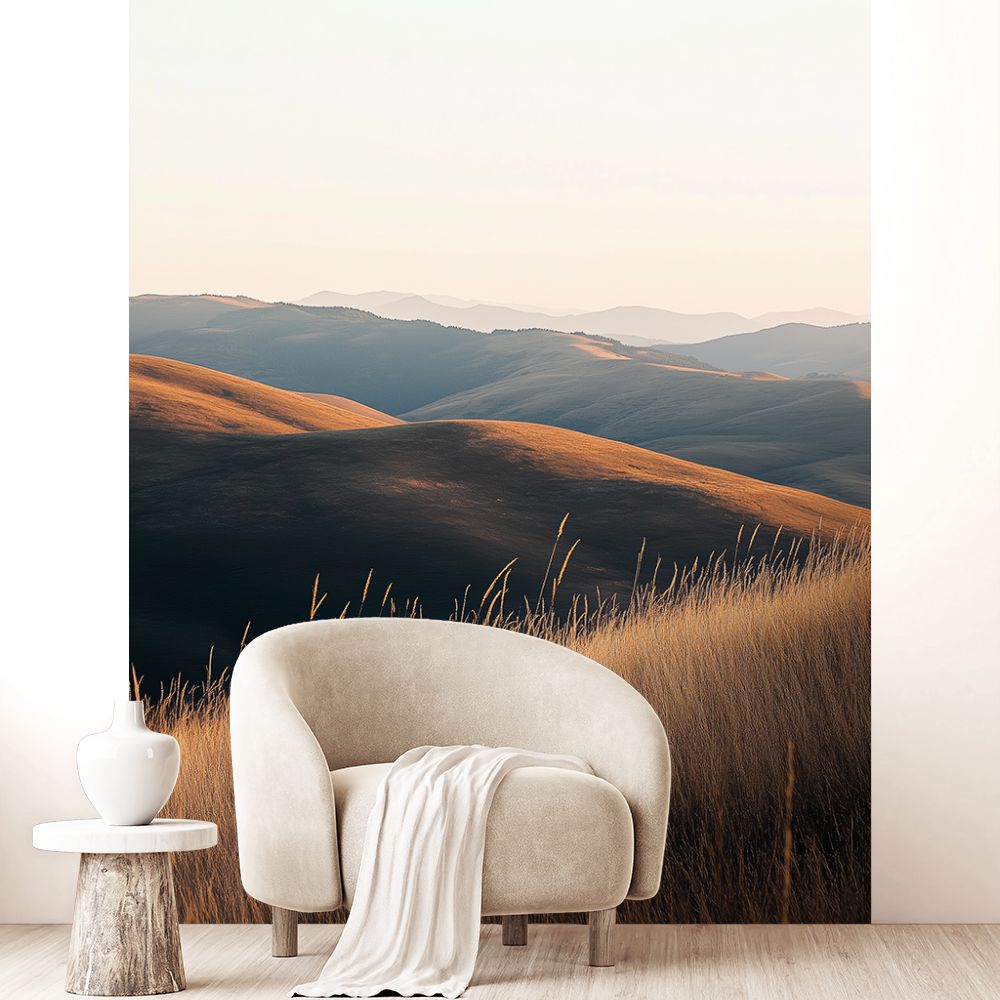 Papier peint "Collines douces"