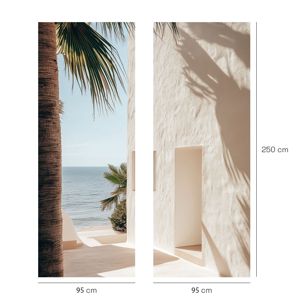 Papier peint "Vue plage sereine"