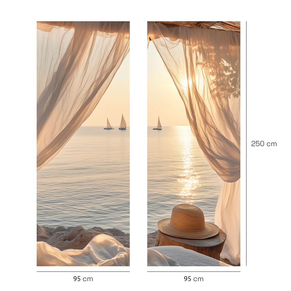 Papier peint "Évasion au bord"