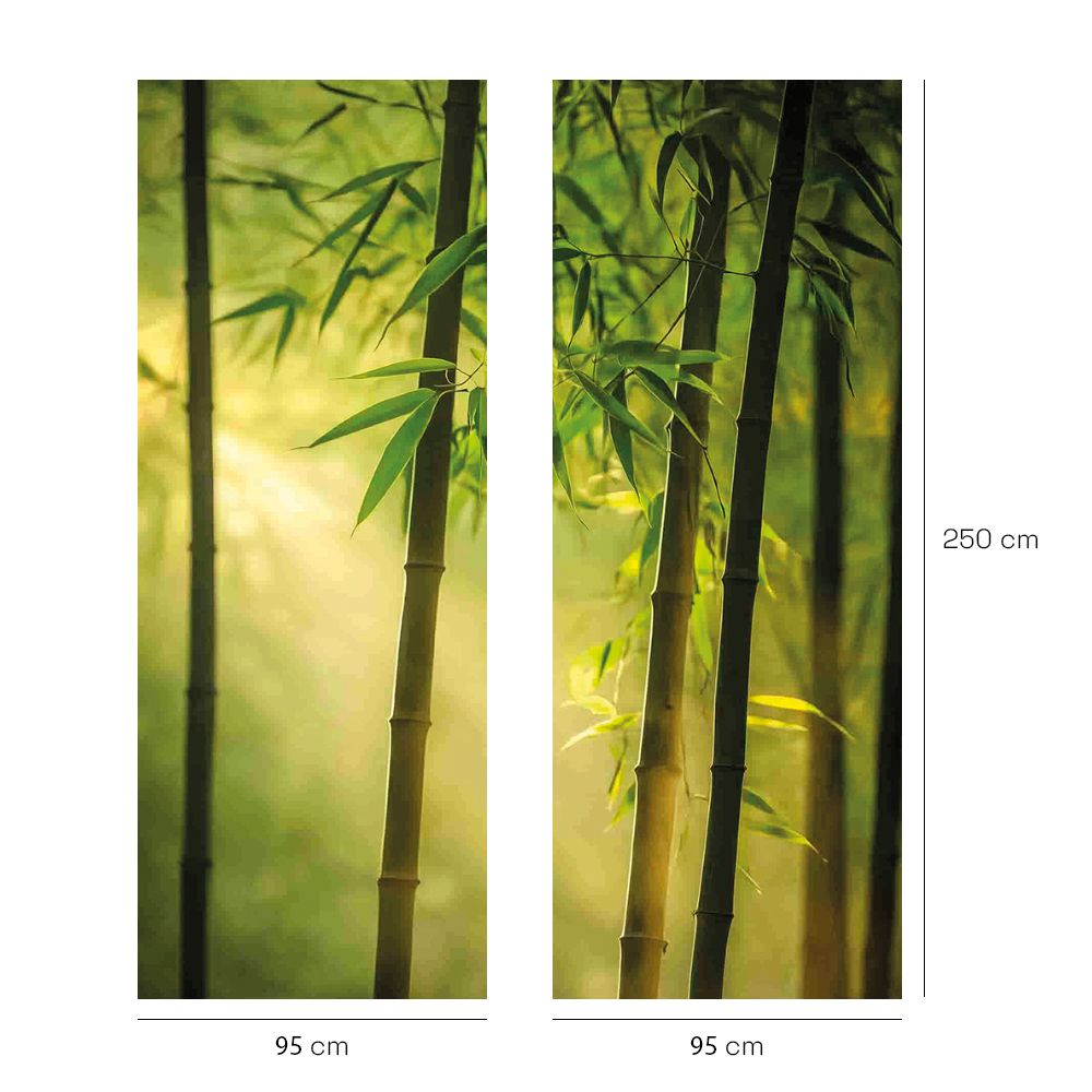 Papier peint "Bambous et sérénité"