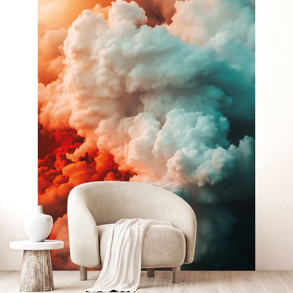 Papier peint "Nuages colorés"