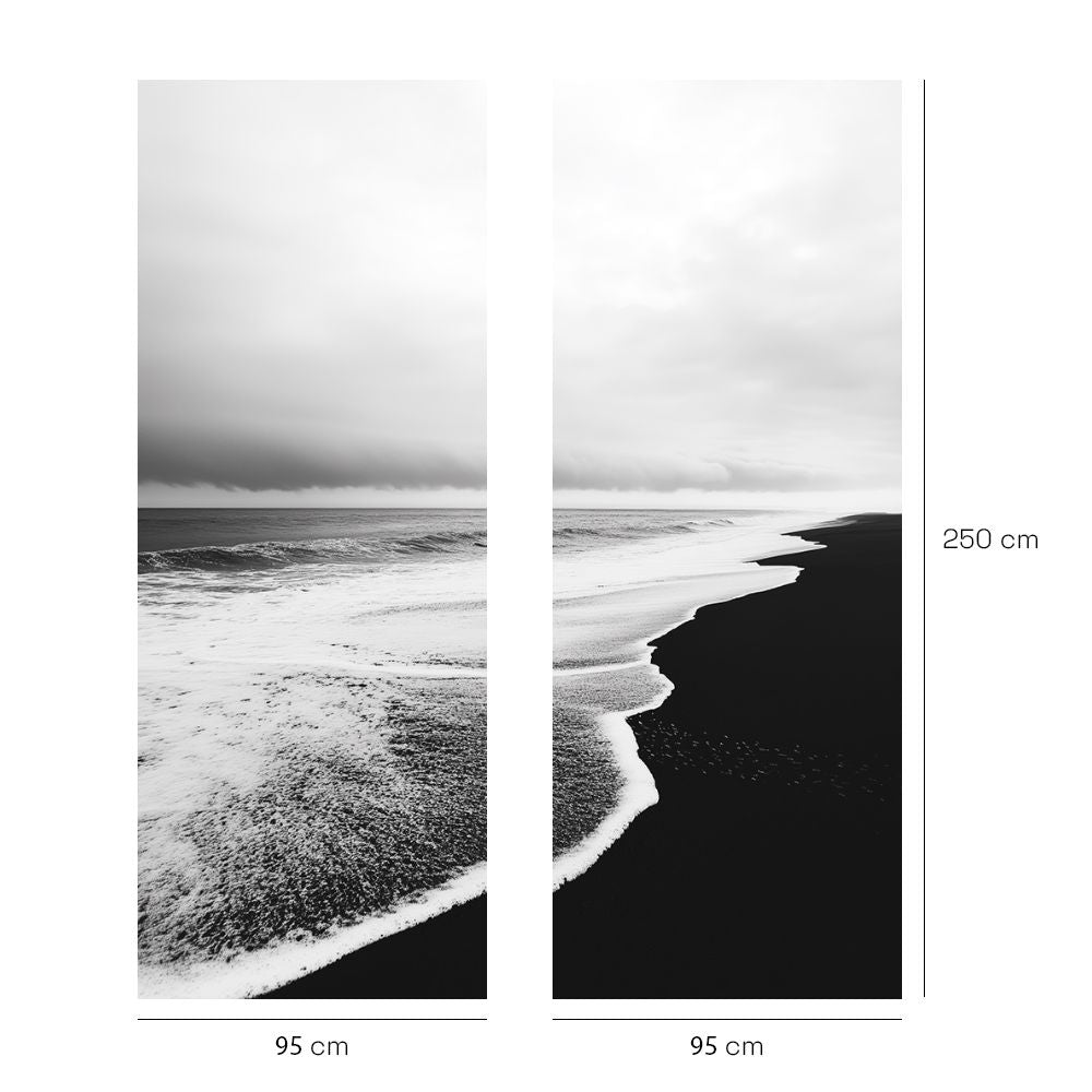 Papier peint "Plage dramatique"