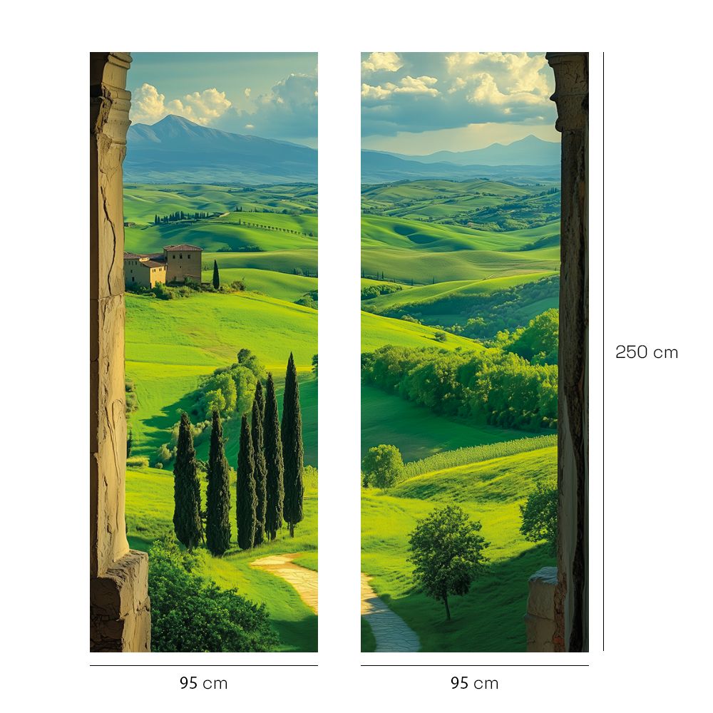 Papier peint "Vue panoramique sereine"