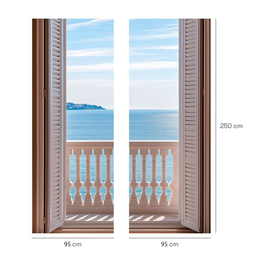 Papier peint "Vue sur mer"