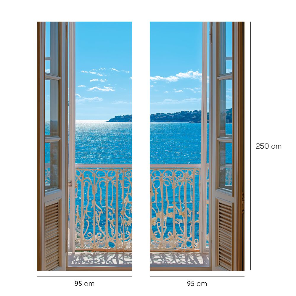 Papier peint "Vue sur mer"