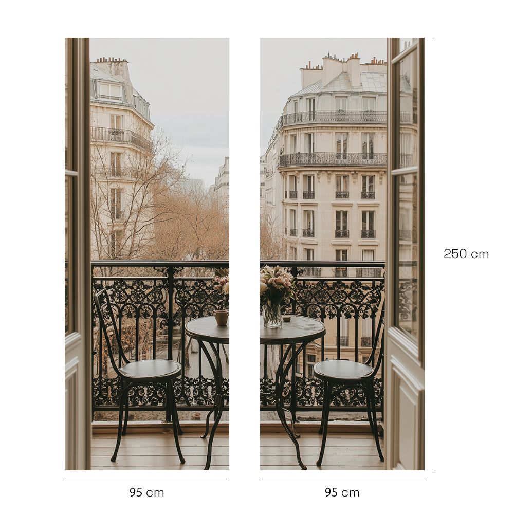 Papier peint "Vue parisienne élégante"