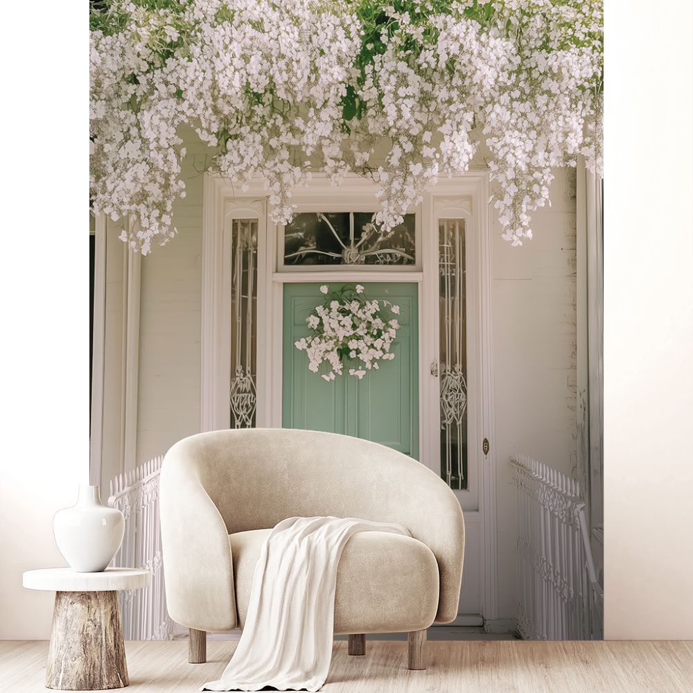 Papier peint "Élégance florale et vintage"