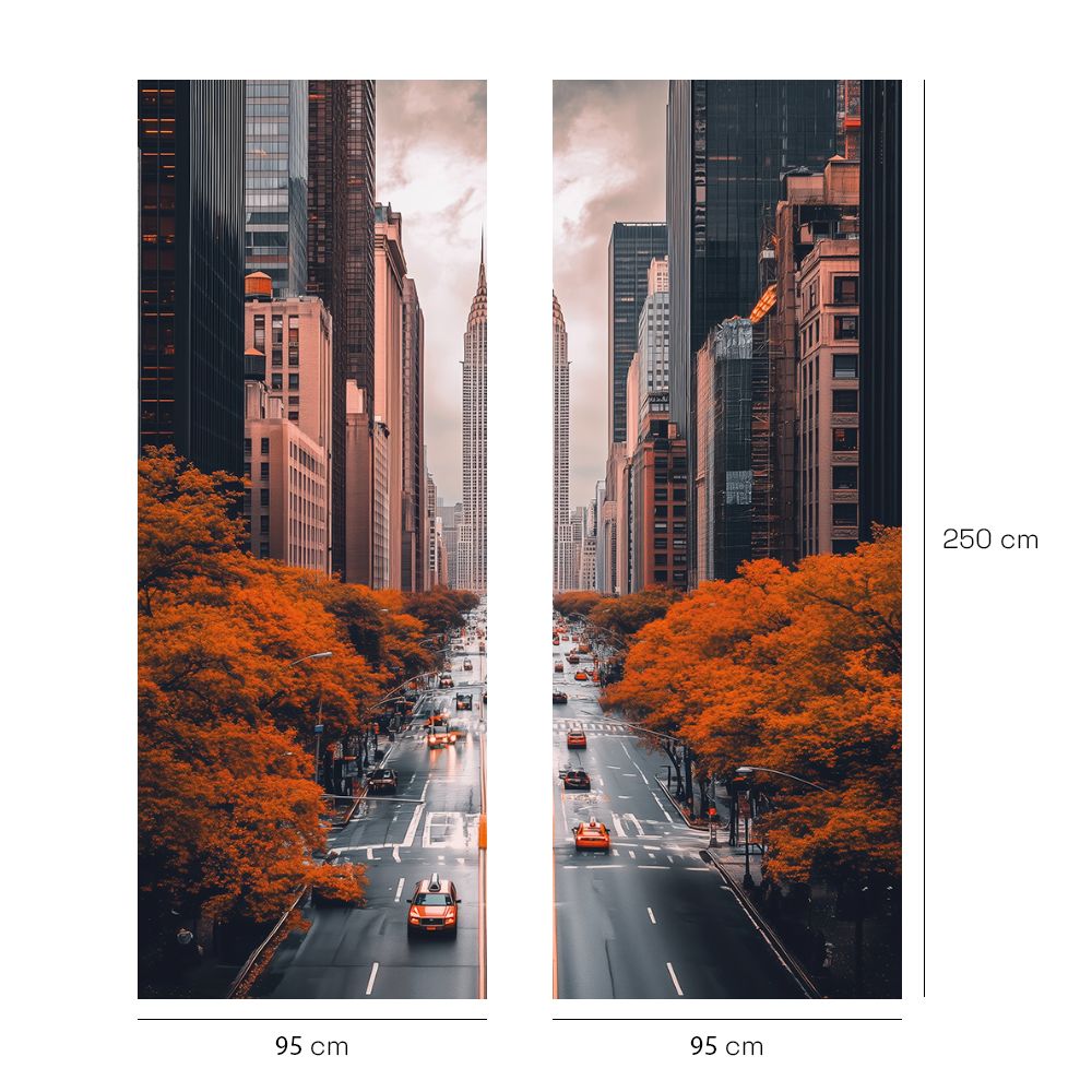 Papier peint "Ville dynamique"