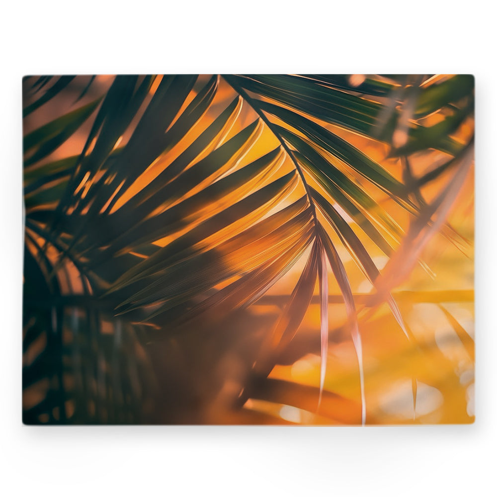 Nappe feuilles – Orange / cuivré – 140×220 cm