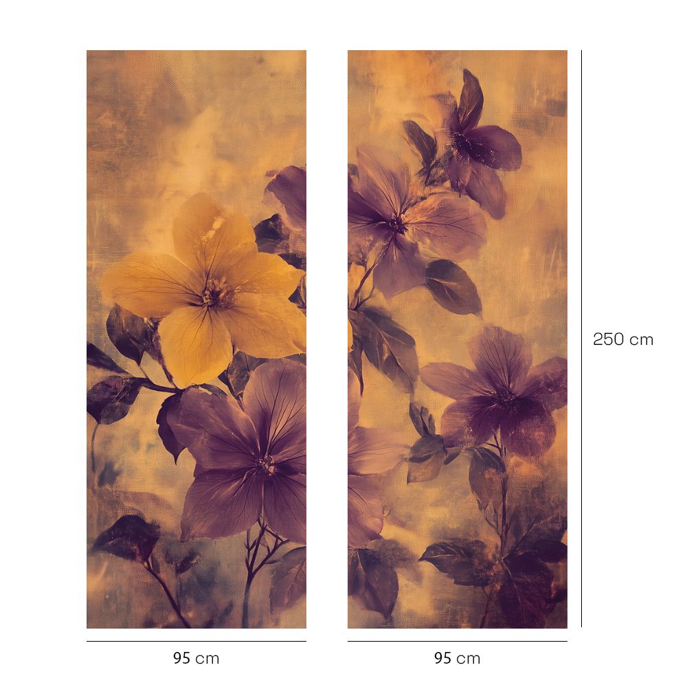 Papier peint "Fleurs élégantes"