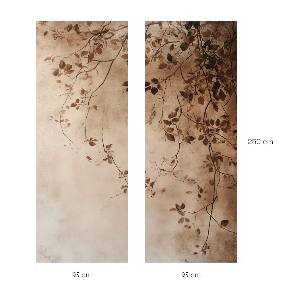 Papier peint "Branches et feuilles"