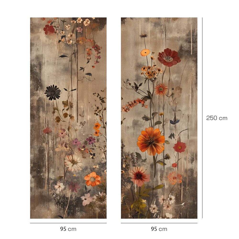 Papier peint "Fleurs élégantes"