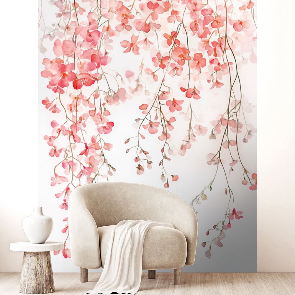 Papier peint "Fleurs délicates"
