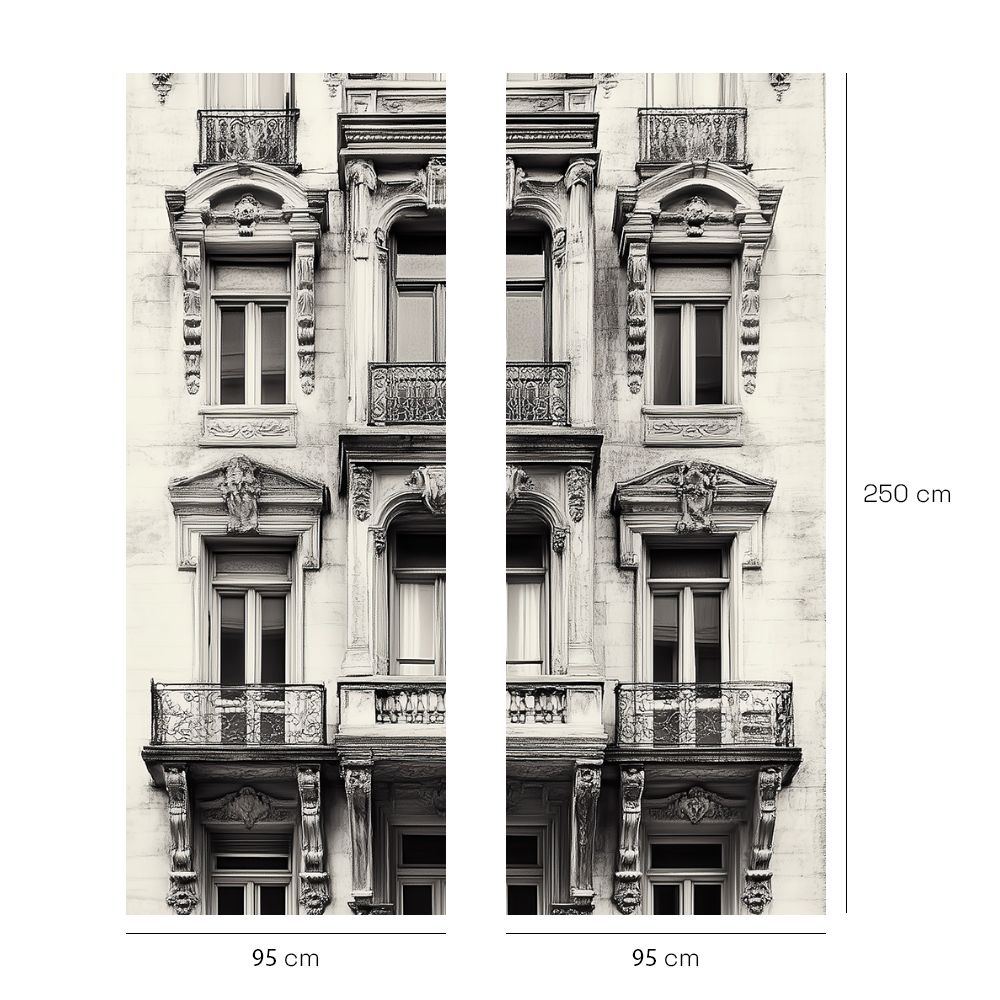 Papier peint "Façade urbaine élégante"