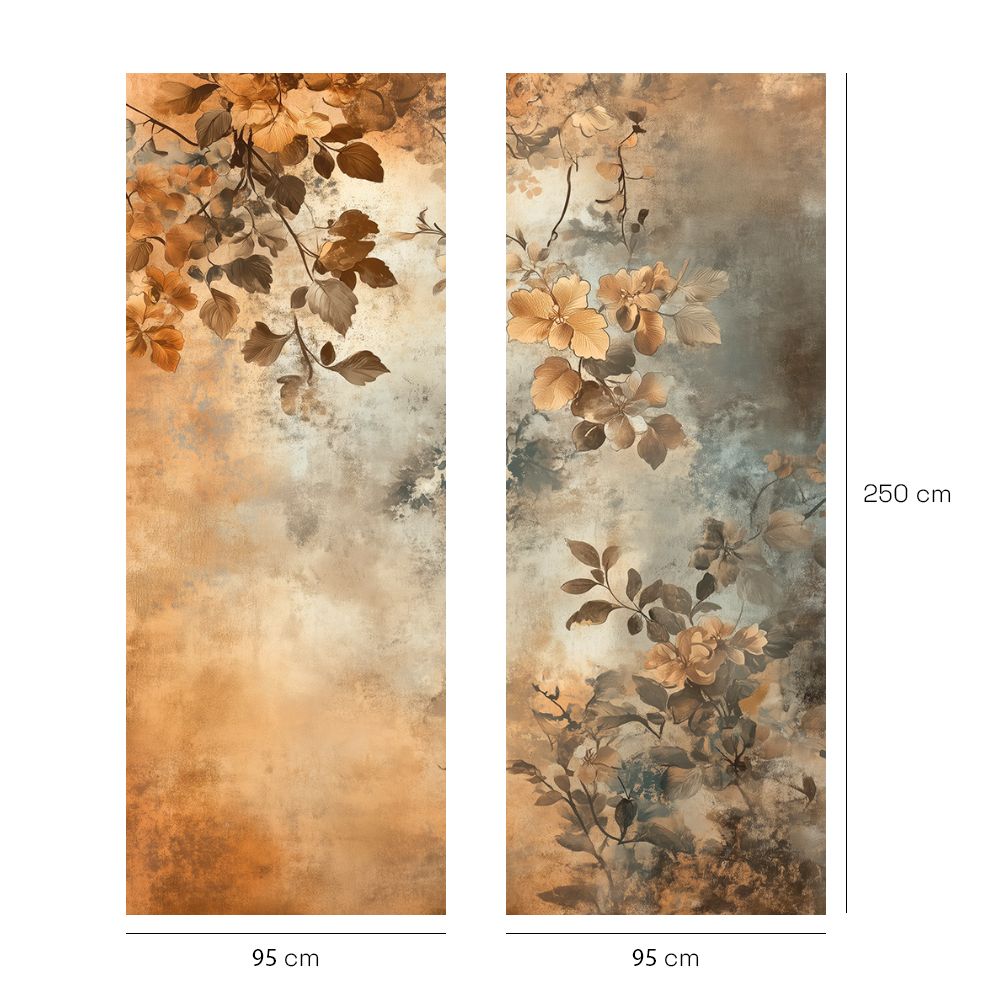 Papier peint "Fleurs délicates"