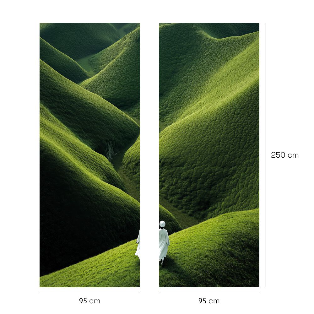 Papier peint "Collines verdoyantes"