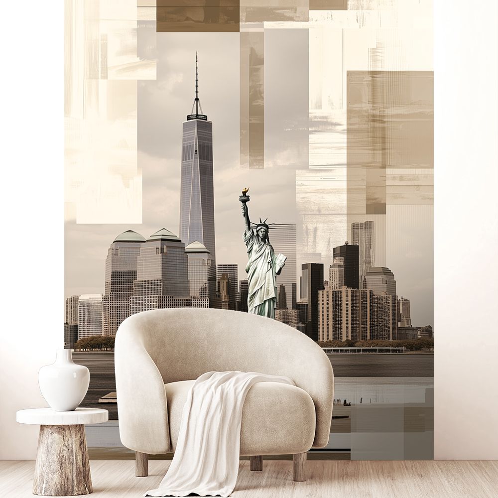 Papier peint "Ville moderne artistique"