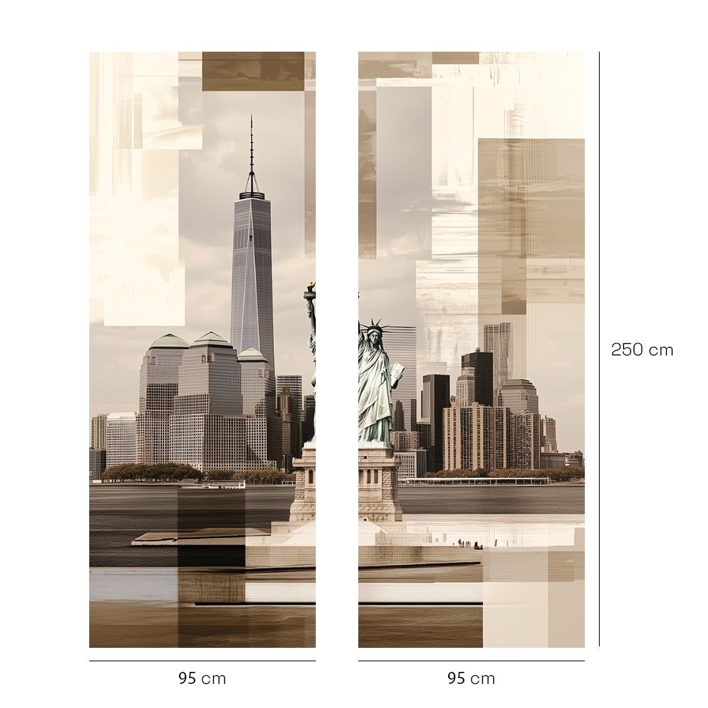 Papier peint "Ville moderne artistique"