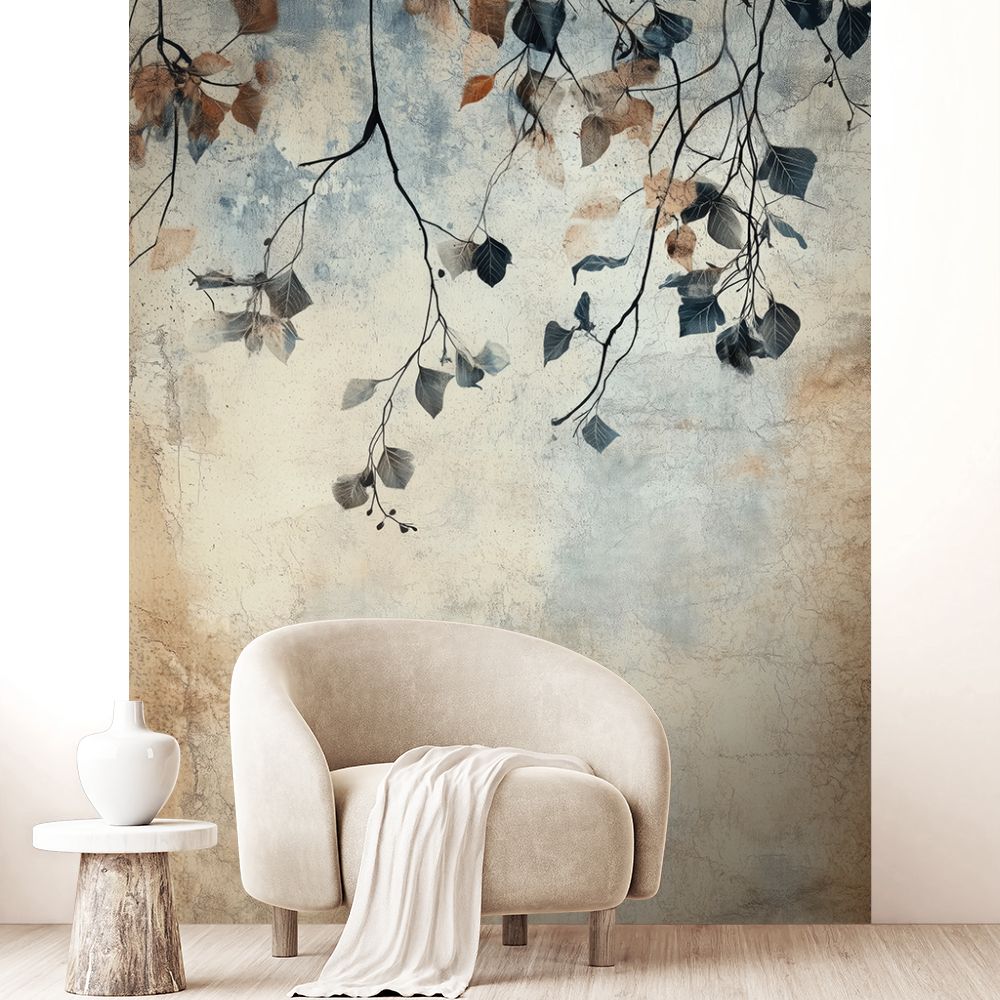 Papier peint "Branches et feuilles"