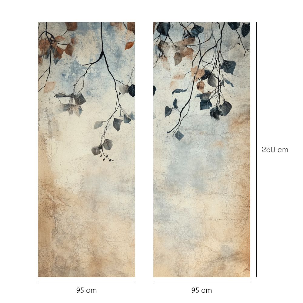 Papier peint "Branches et feuilles"