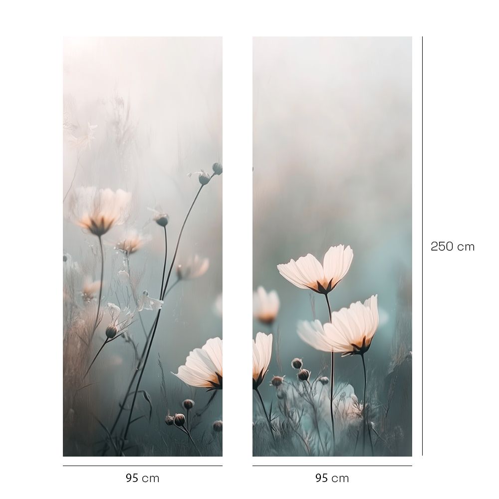 Papier peint "Fleurs délicates"
