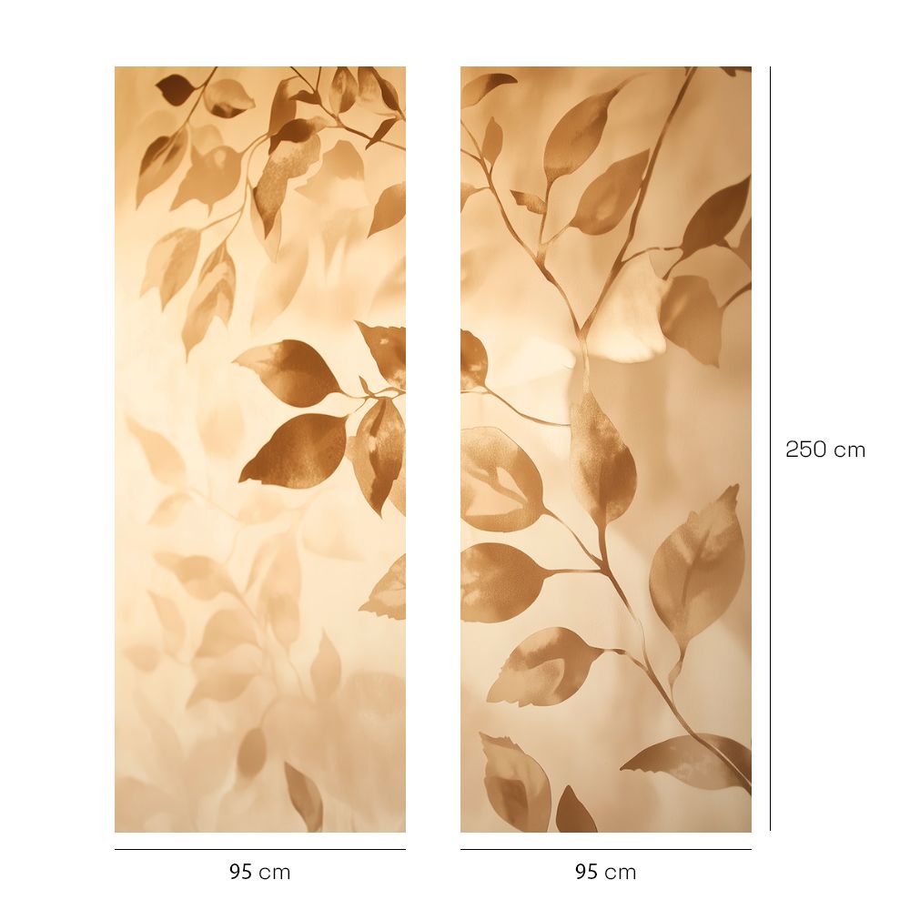 Papier peint "Feuilles élégantes"