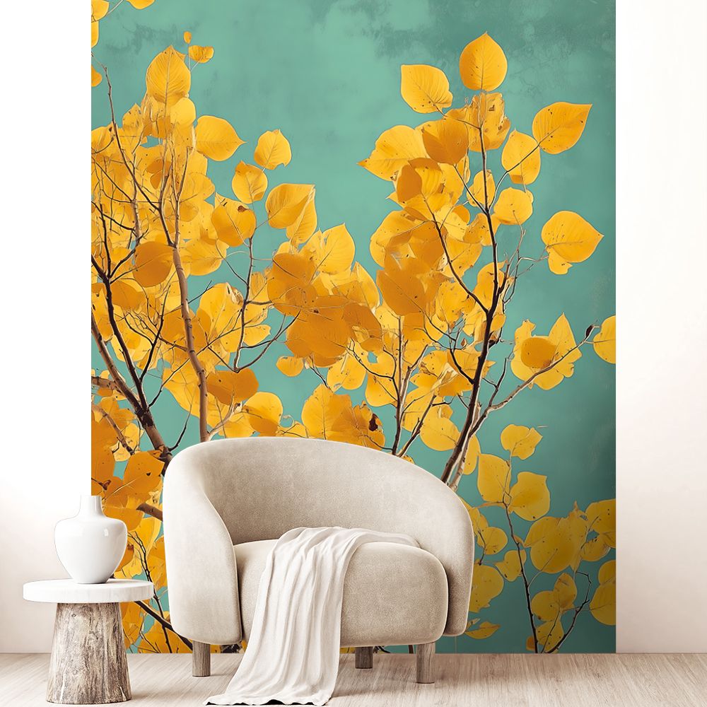 Papier peint "Feuillage vibrant"