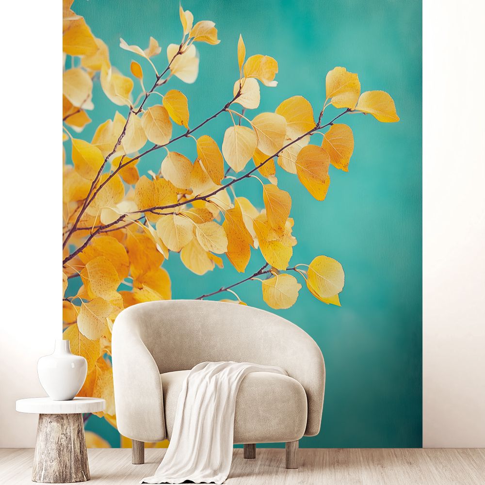 Papier peint "Branches et feuilles"