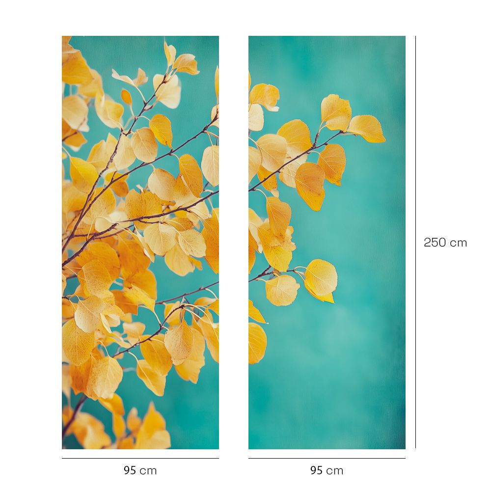 Papier peint "Branches et feuilles"