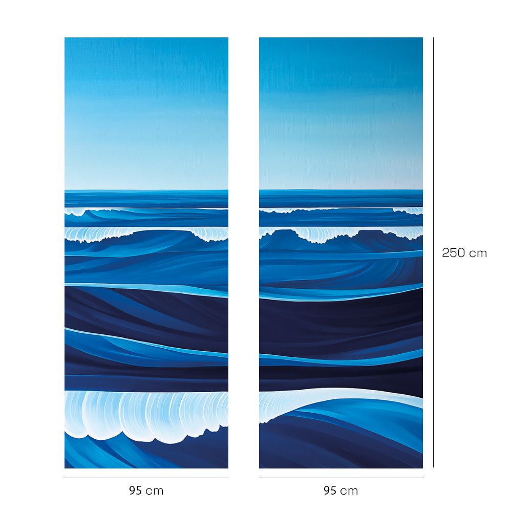 Papier peint "Vagues marines apaisantes"