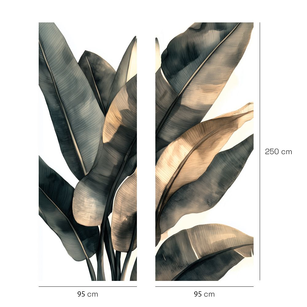 Papier peint "Feuilles élégantes"