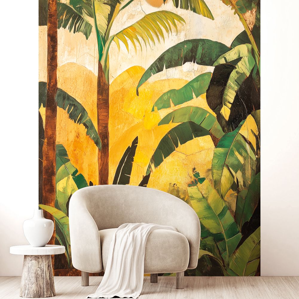 Papier peint "Feuillage tropical luxuriant"