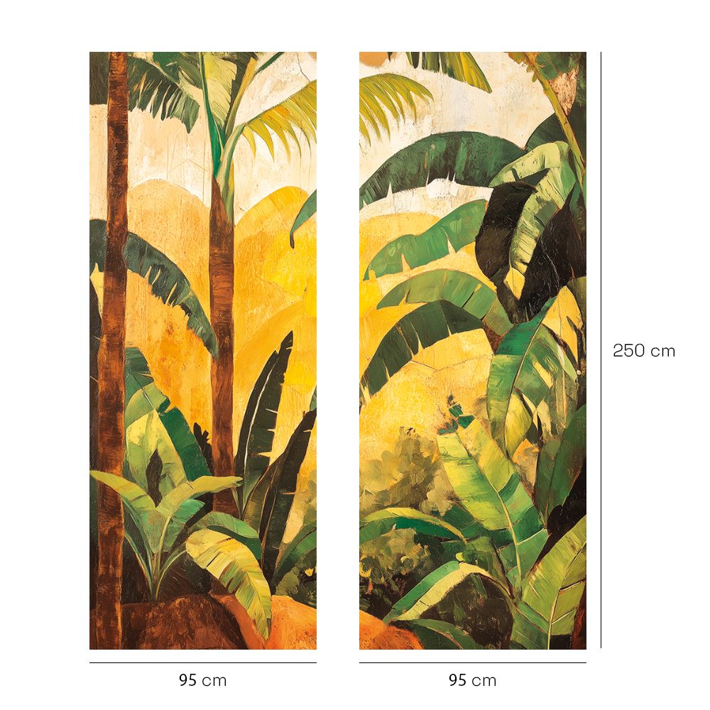 Papier peint "Feuillage tropical luxuriant"