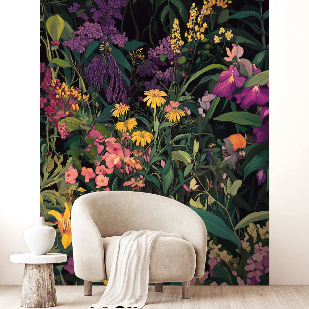 Papier peint "Explosion de fleurs"