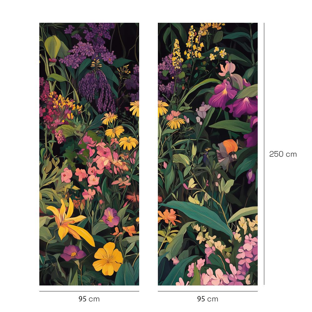 Papier peint "Explosion de fleurs"