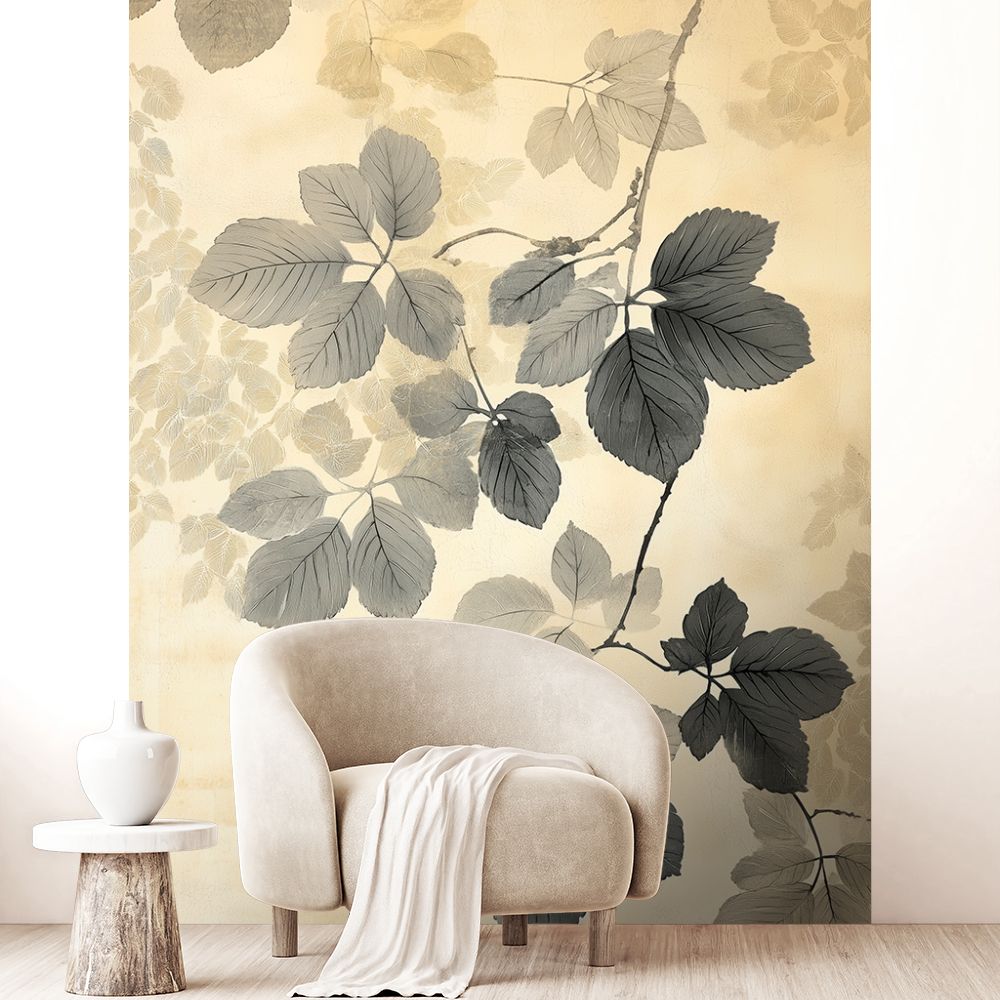 Papier peint "Feuilles élégantes"